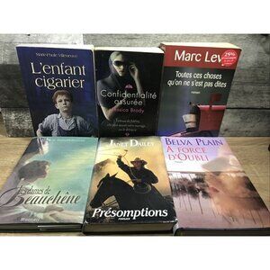 Lot Of 6 French Novels From Various Authors